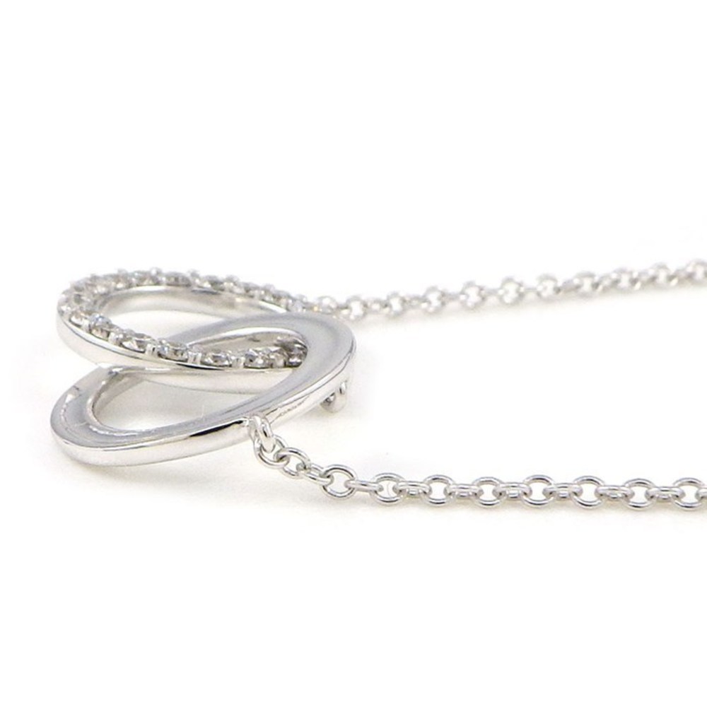 Tiffany Interlocking Circle Diamond Necklace Whit… - image 3
